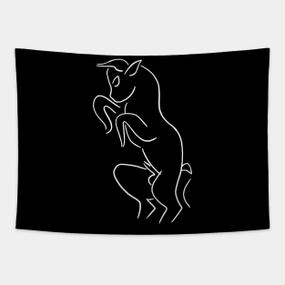 Bull Drawing Artwork Tapestry