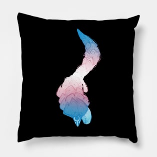 Trans Pangolin Flag Pillow