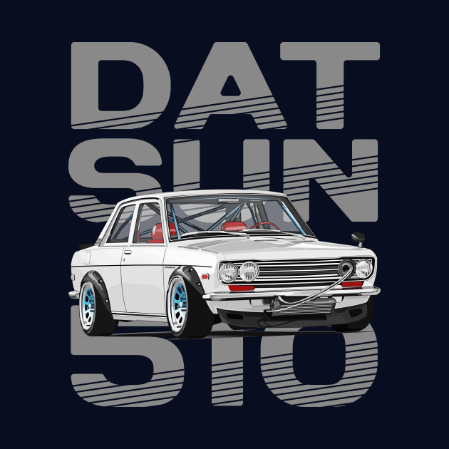 Drive The Classic Car - Datsun 510 (White) - Datsun by Ajie Negara