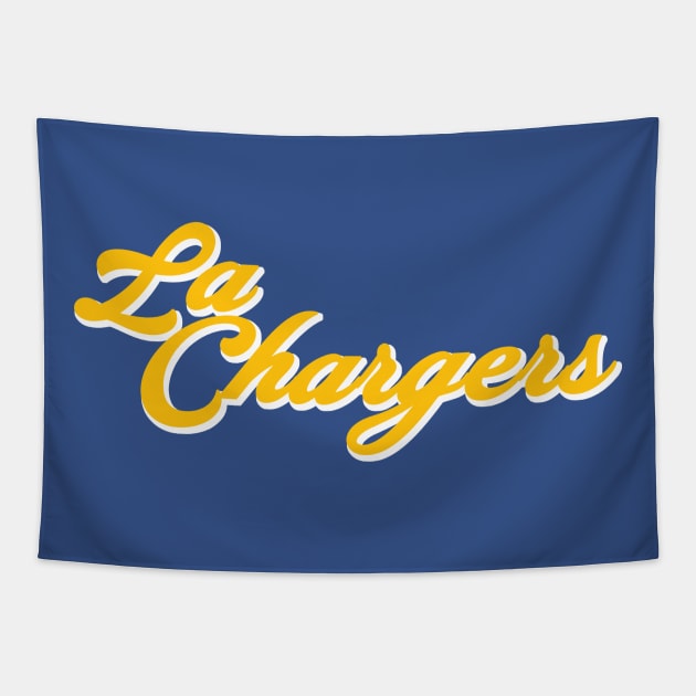 LA Chargers Tapestry by CovpaTees