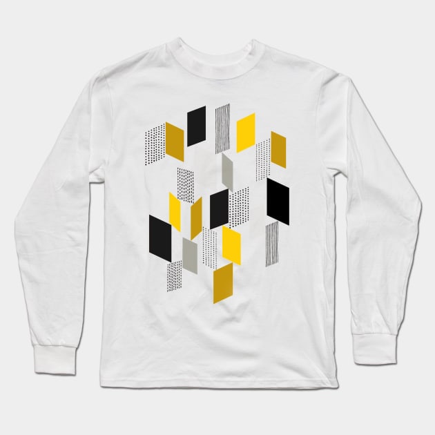 Abstract Shapes Long Sleeves Shirt Design Template