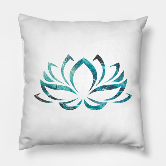 Abstract - Lotus Flower Pillow by lunaroveda