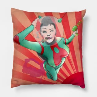 Space Girl Pin Up Pillow