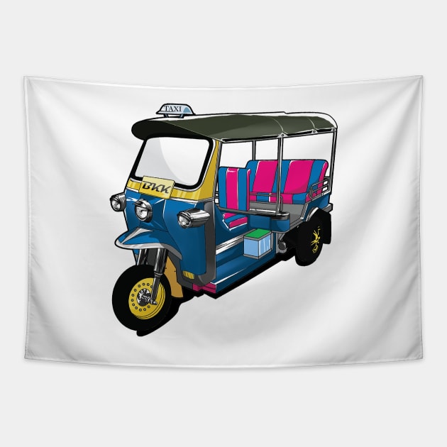 Tuk Tuk Tapestry by jjsealion