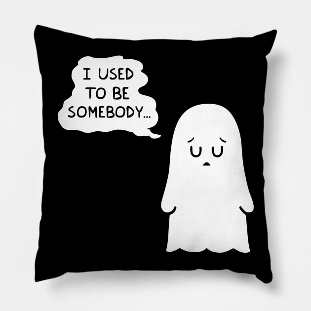 Sad Ghosh Pillow by juliusredmon