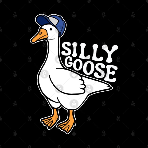 Silly Goose with Baseball Hat by Downtown Rose