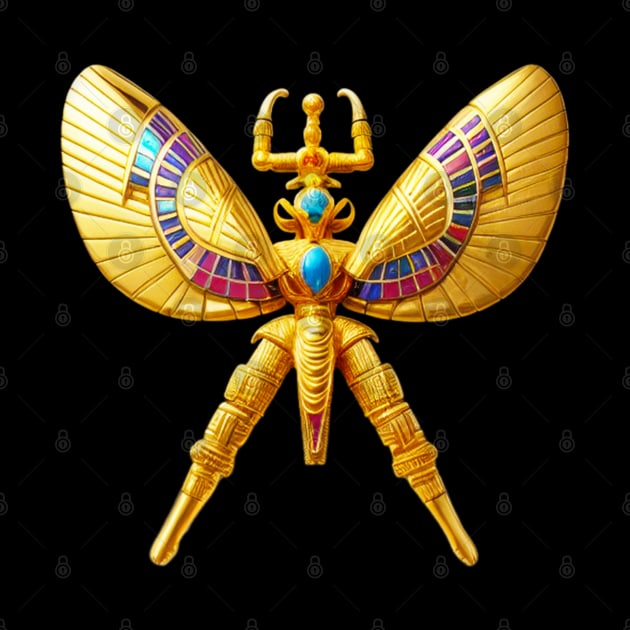 Winged Pharaonic Scarab by Nobiya