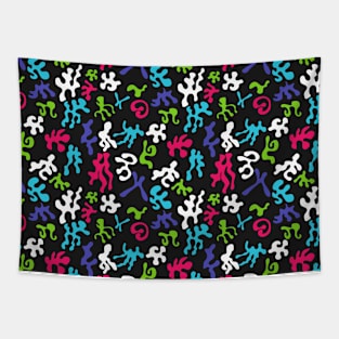 Abstract colourful spotted pattern Tapestry