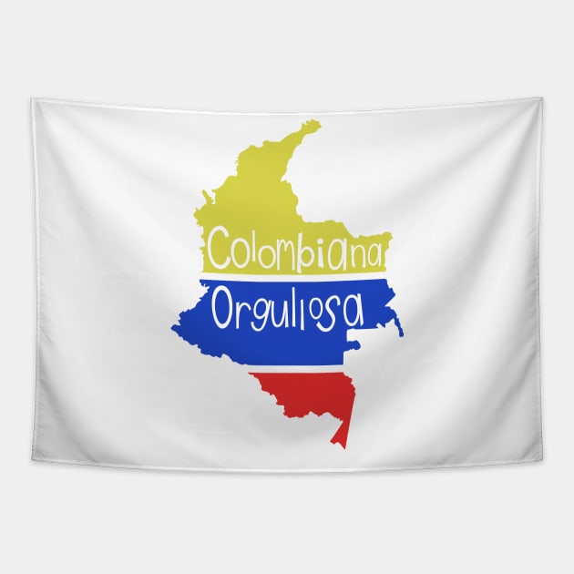 Colombiana Orgullosa - Latin Pride Collection Tapestry by Soncamrisas