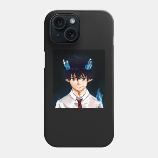 Rin Okumura with Flames Phone Case