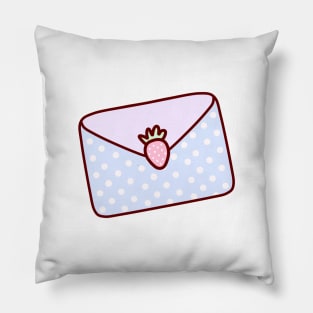 Cute Pastel Blue Envelope Pillow