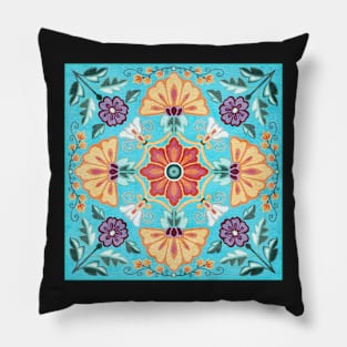 Garden Mandala - spring Pillow