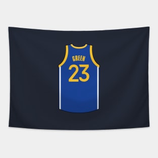 Draymond Green Golden State Jersey Blue 2024 Qiangy Tapestry