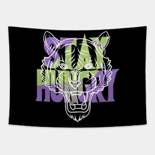 Stay Hungry Canyon Purple Tapestry