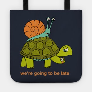 Tortoise and snail Tote
