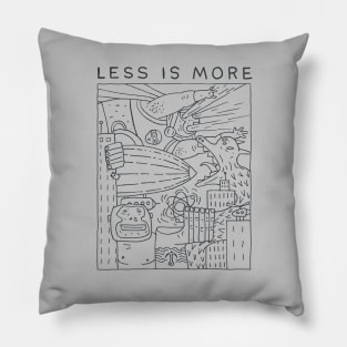 Less is More. Sarcastic and funny design for movie festival lovers and fans Pillow