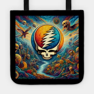 Trippy Grateful Dead #2 Digital fan art Tote