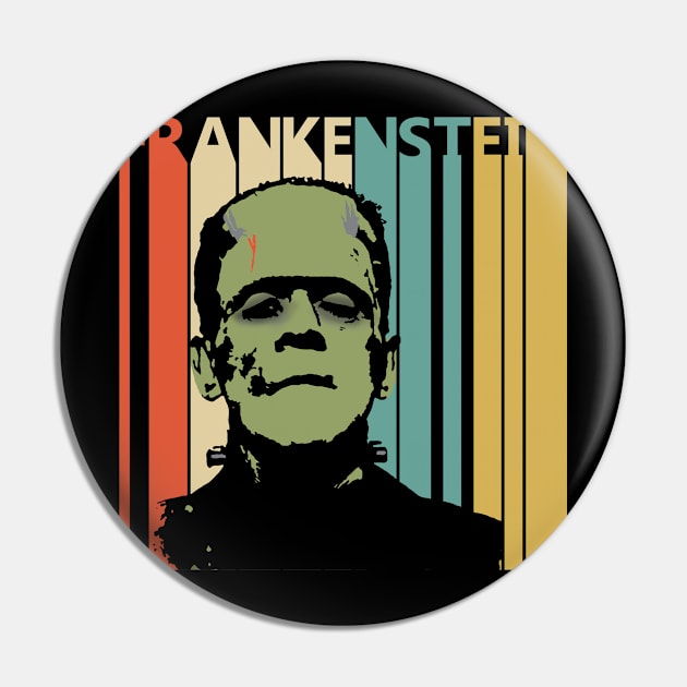 Vintage Retro 1980s Frankenstein Pin by GWENT