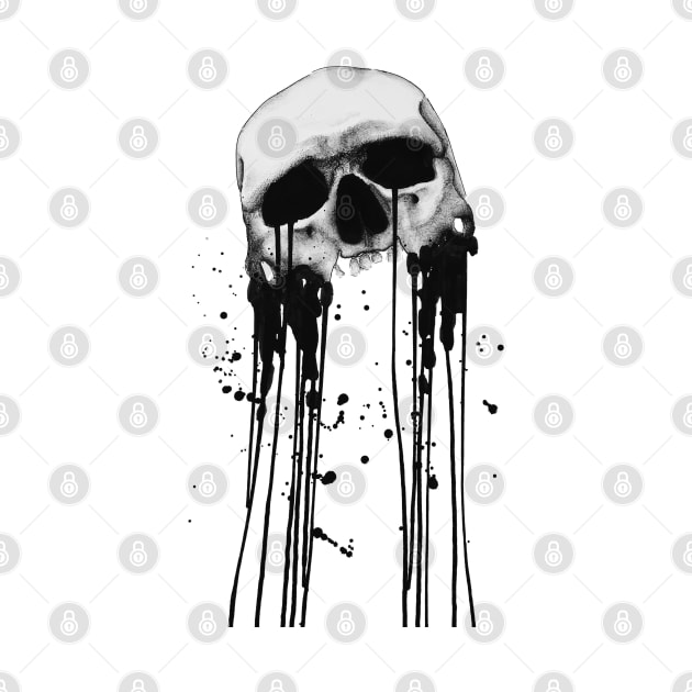 Dripping Skull by joeseye