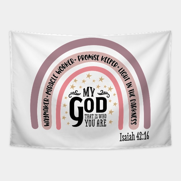 Waymaker GOD (text) Tapestry by PersianFMts