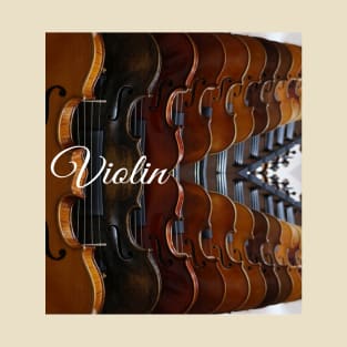 Violin Music Design T-Shirt