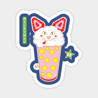 Japanese milkshake cat Magnet