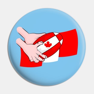 Canada Rugby Flag Pin
