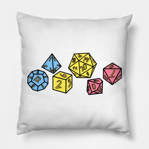 Pansexual Dice Pillow by TomGrennell