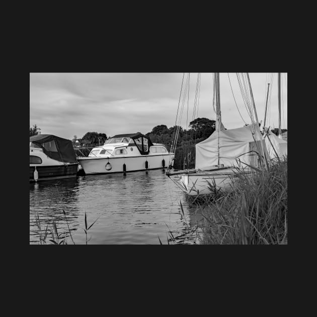 Boats moored on the Norfolk Broads by yackers1