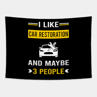 3 People Car Restoration Tapestry