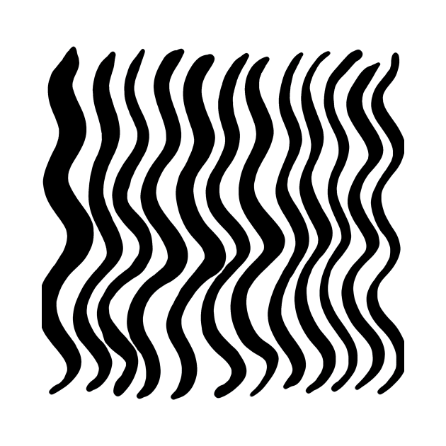 Wavy lines - black and white by wackapacka