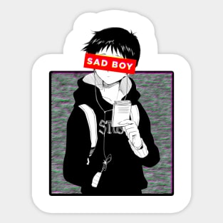 Anime Bandaged boy Sticker for Sale by Kouanto