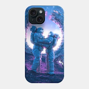 Astronauts in space Phone Case