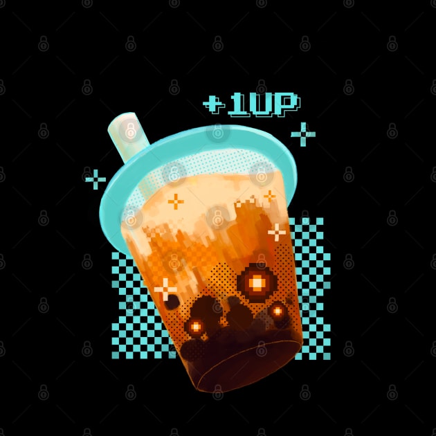 1UP Digital Brown sugar Boba tea by Rice Paste