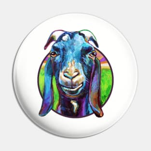Fun Black Goat Named Lucian Pin