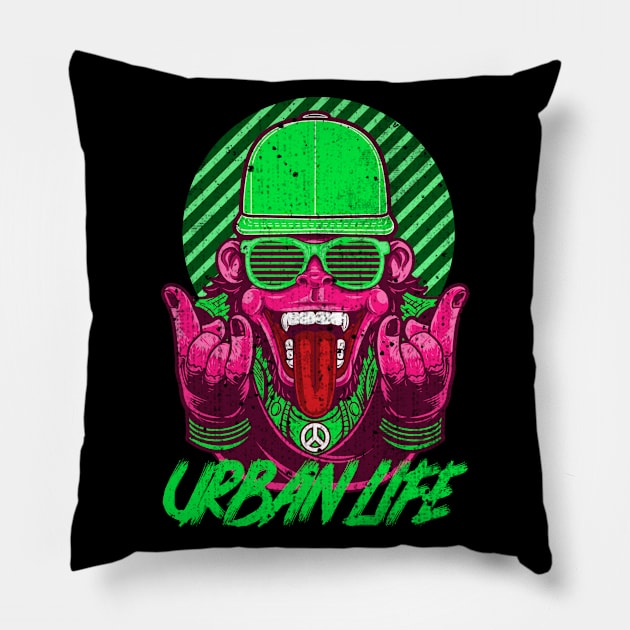 Urban Life Pillow by Screamingcat