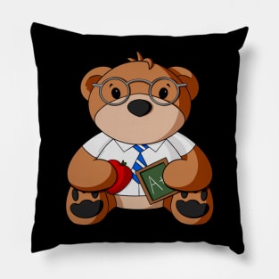 Male Teacher Teddy Bear Pillow