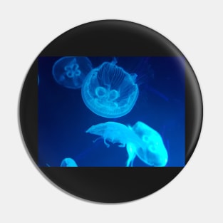 Blue Jellyfish Pin