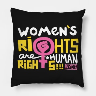 Women's Rights Are Human Rights Pillow