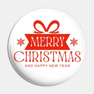 Merry Christmas and happy new year Pin