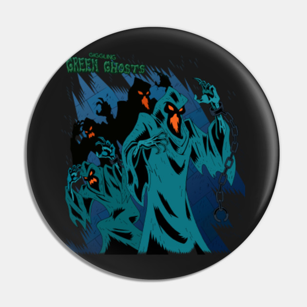 Sd Green Ghosts Scooby Doo Pin Teepublic