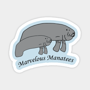 Marvelous Manatees Magnet