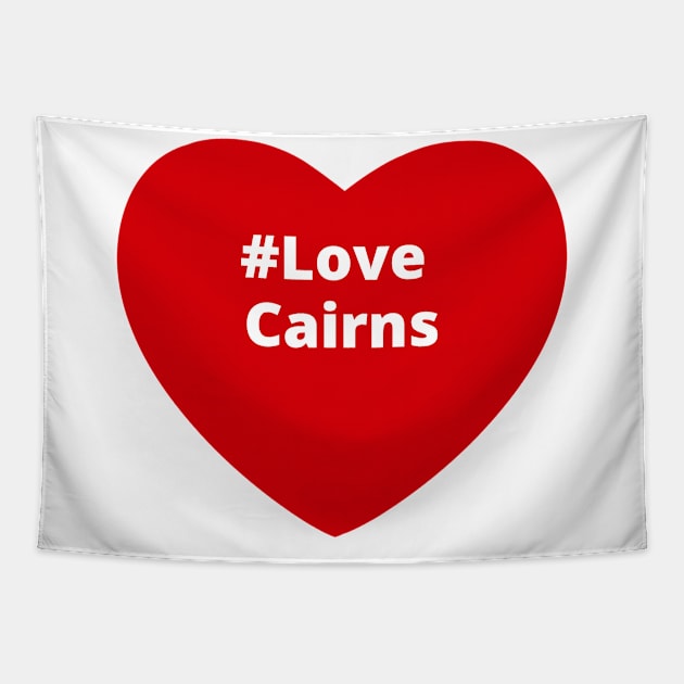 Love Cairns - Hashtag Heart Tapestry by support4love