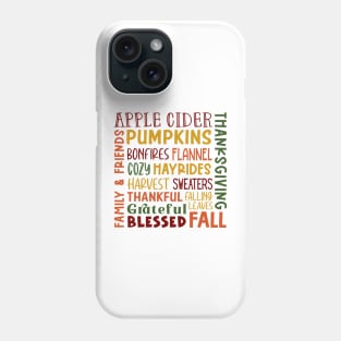 I Love Fall Phone Case