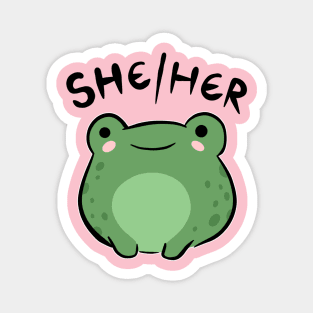 She Her Frog: A Kawaii Story of Cute Characters and Feminine Friendship Magnet