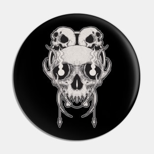 illustration skull Pin