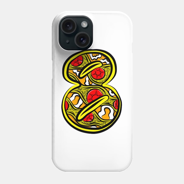 Number 8 Phone Case by Leo Pringadhy