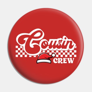 Christmas Santa Hat Cousin Crew Pin