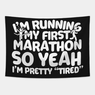 I'm Running My First Marathon Tapestry