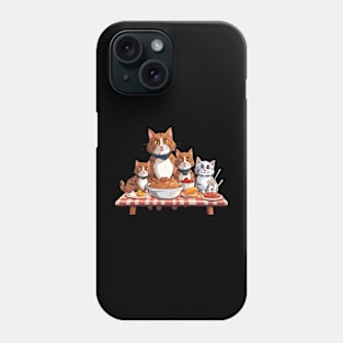 Cats celebrating thanksgiving Phone Case